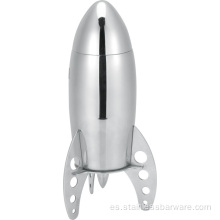 700 ml de forma de cohete Martini Shaker con soporte
